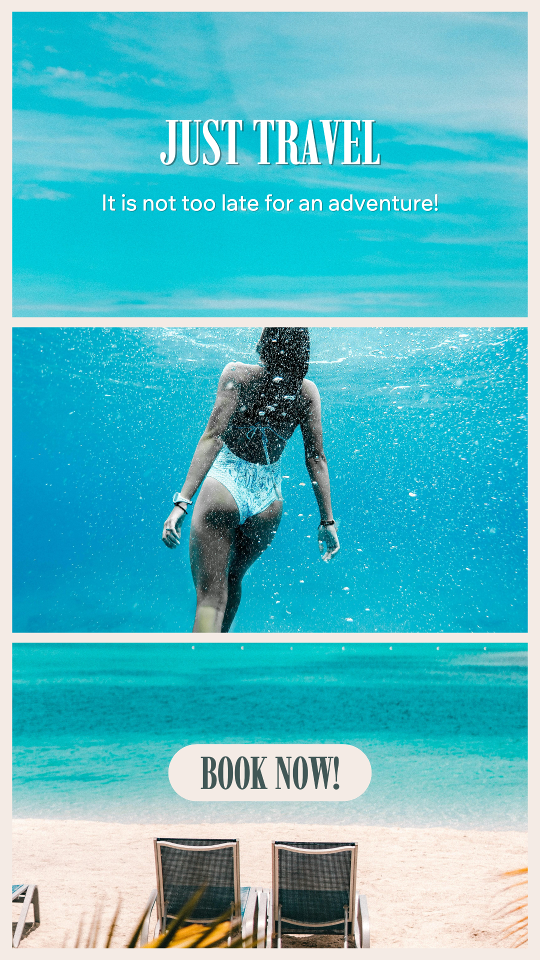 Travel Creative Poster TikTok Just Travel