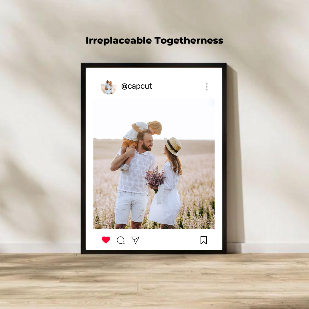 poster kreatif kolase minimalis instagram album foto pribadi putih
