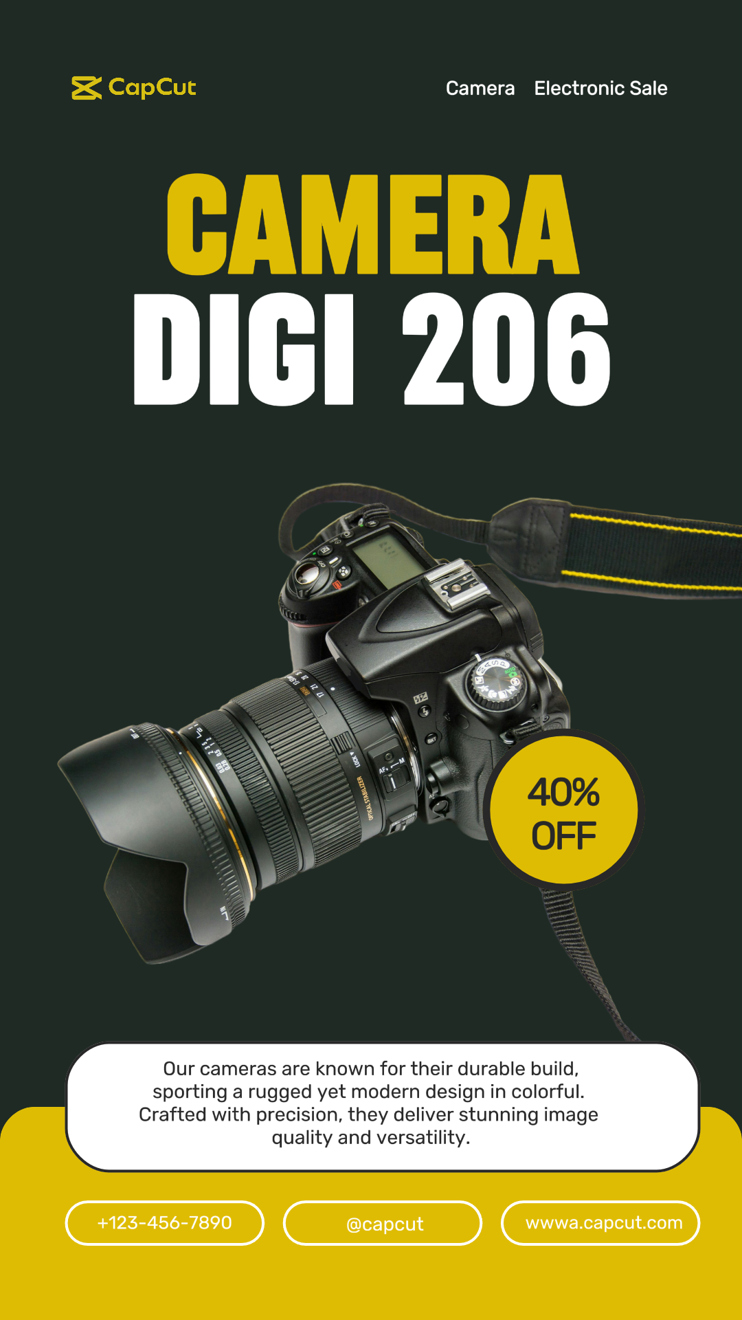 Electronic Camera Sale Instagram Story