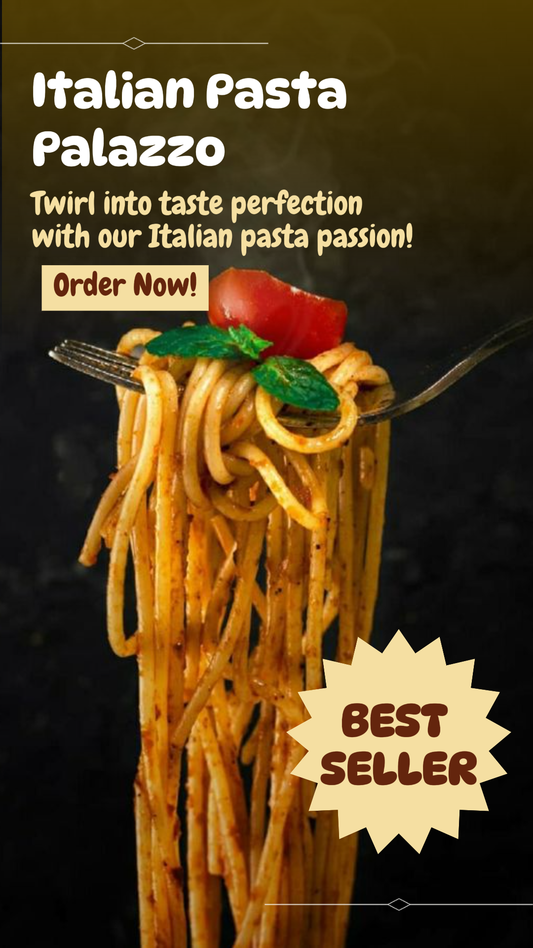 Essen und Trinken - Italienische Pasta - Instagram Story