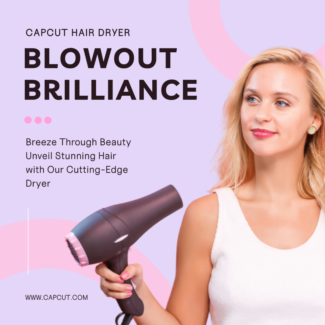 Produtos eletrônicos Secador de cabelo Instagram Post