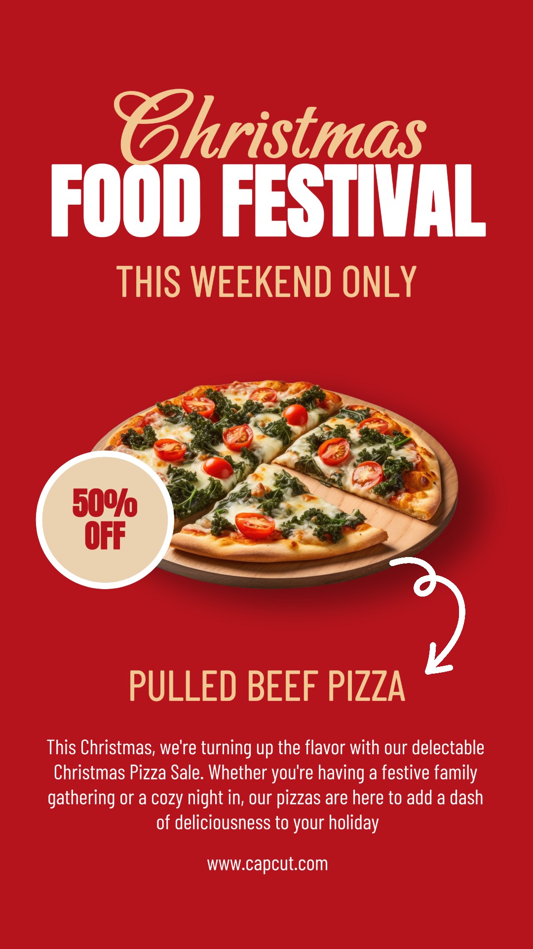 Penjualan Menu Makanan Natal Kisah Instagram