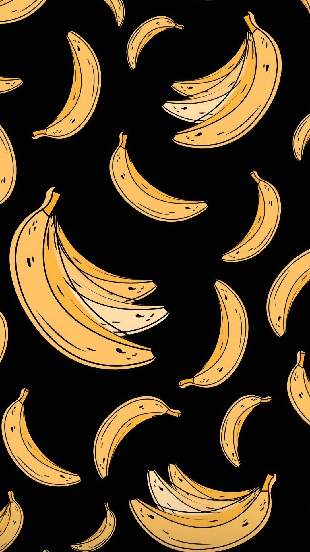 Wallpaper kreatif poster buah pisang tiktok buah