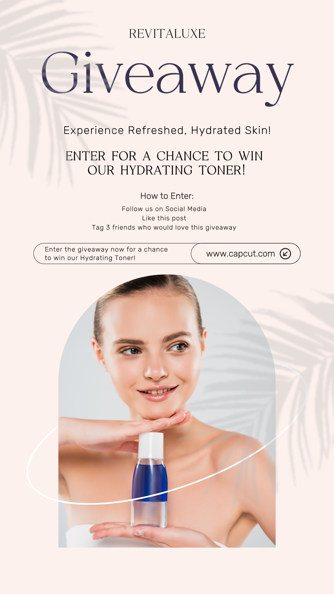 Cartel de marketing de belleza y cuidado Cuidado de la piel Regala la historia de Instagram minimalista