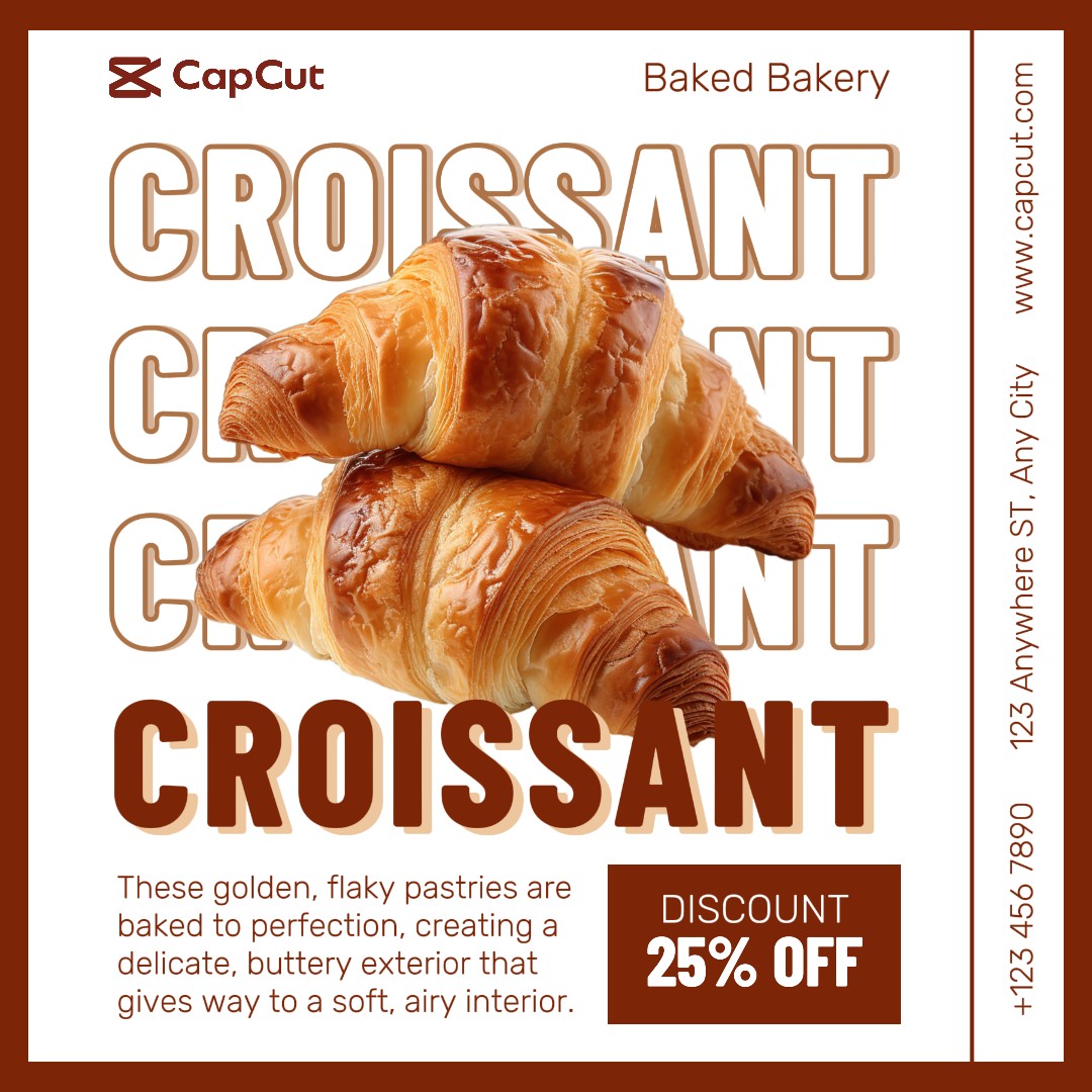 Food Croissant Promotion Instagram Post