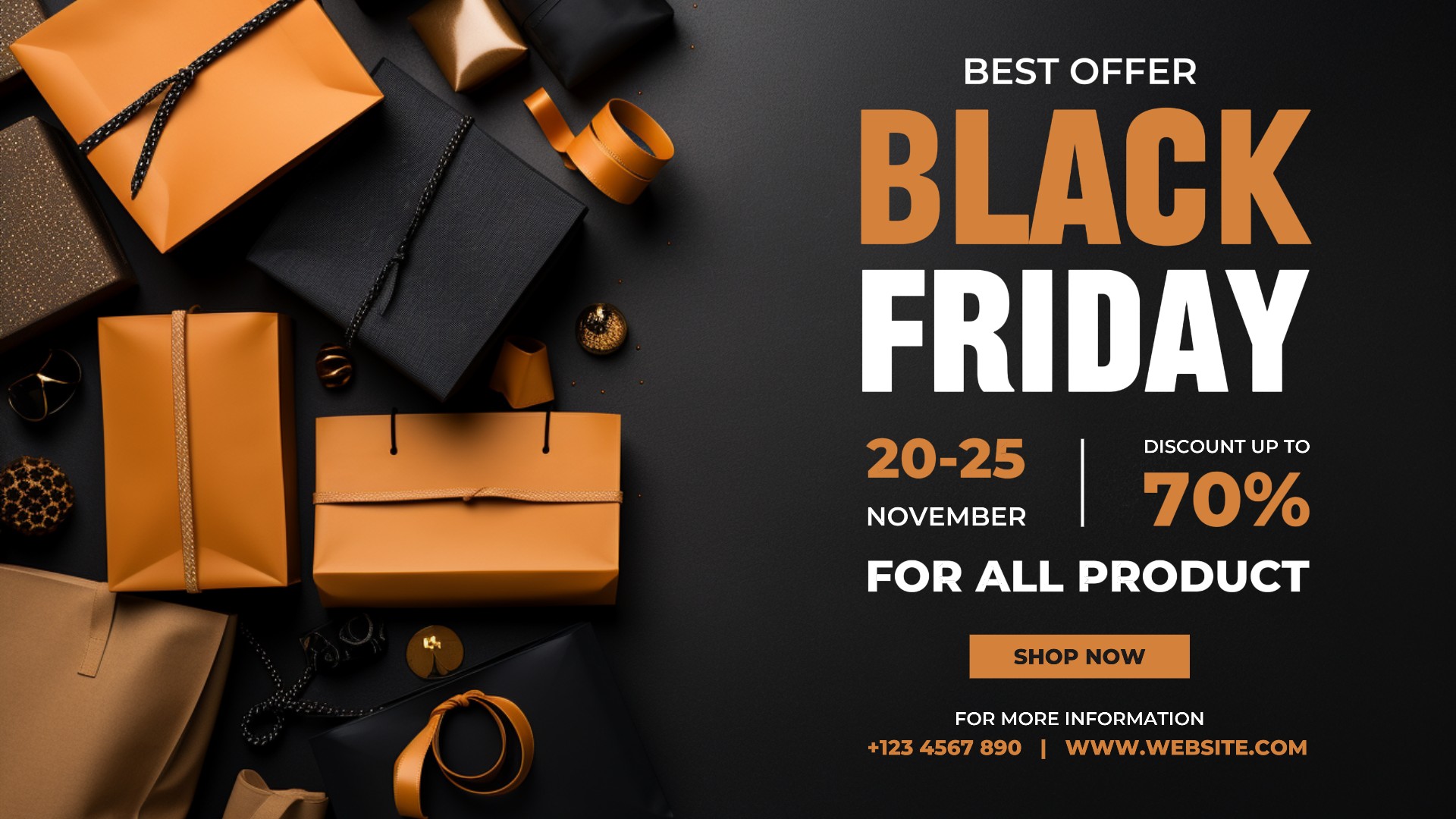 Black Friday Promotion für Social Media Cover