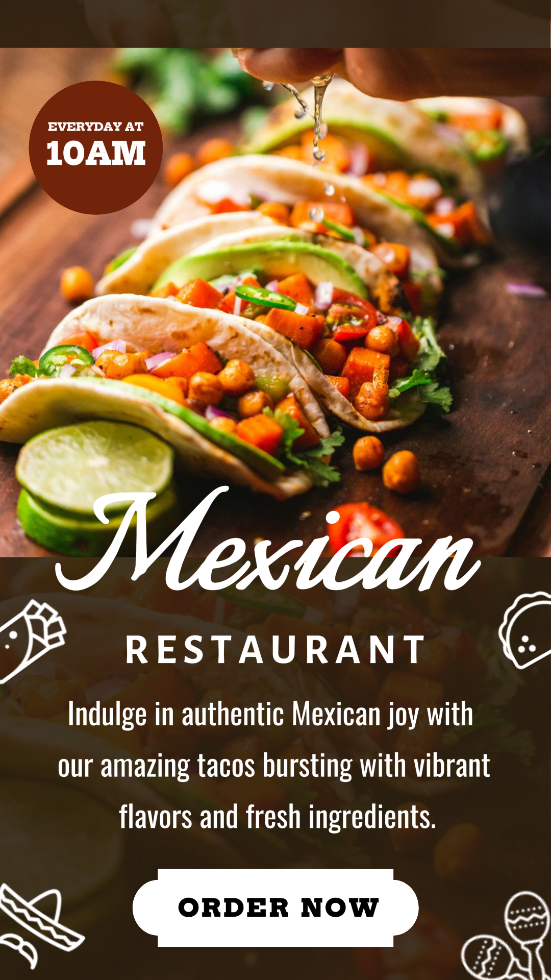Restaurante Mexicano - Modelo de História IG