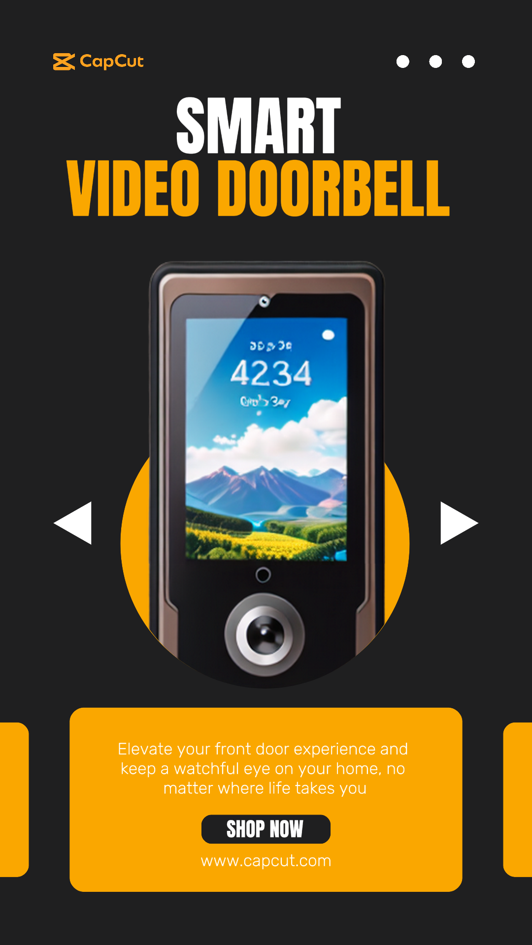 Pantalla de productos para el hogar inteligente de electrónica