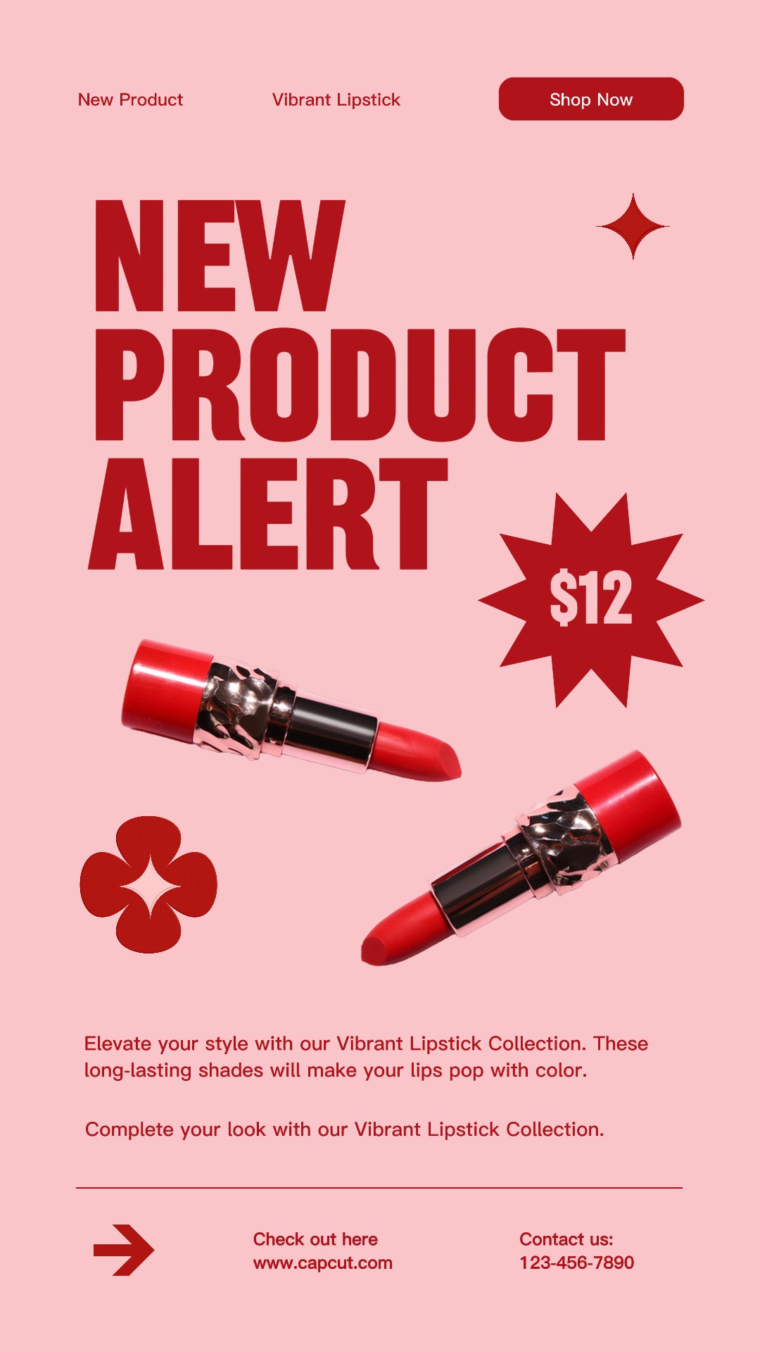 Promotion de vente de produits de beauté Tiktokt Post