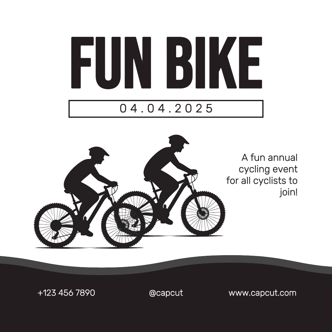 Sports and Match Instagram Poster Fun Bike