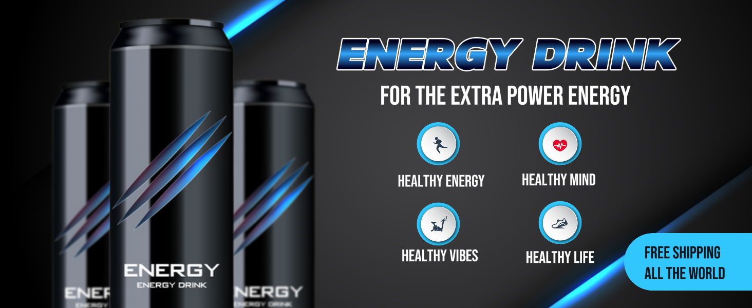 E-Commerce Energy Drink Detail Pages