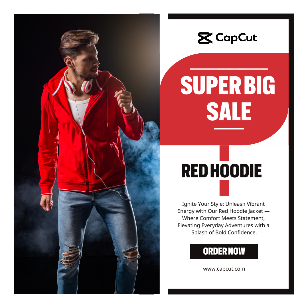 Super Gran Venta Promoción De Sudadera Con Capucha Roja