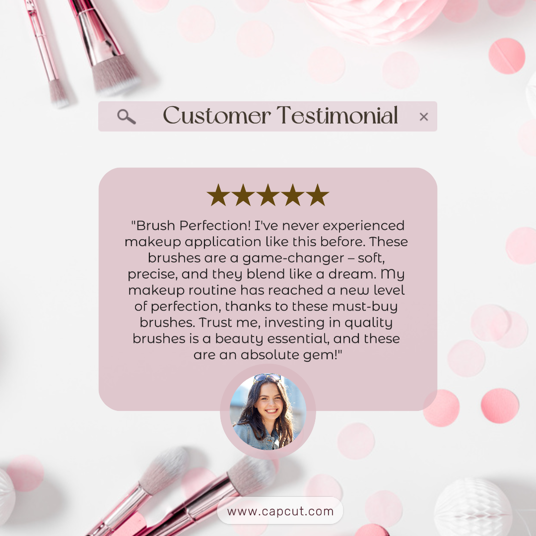 Brocha De Maquillaje De Belleza Y Cuidado Personal Testimonial