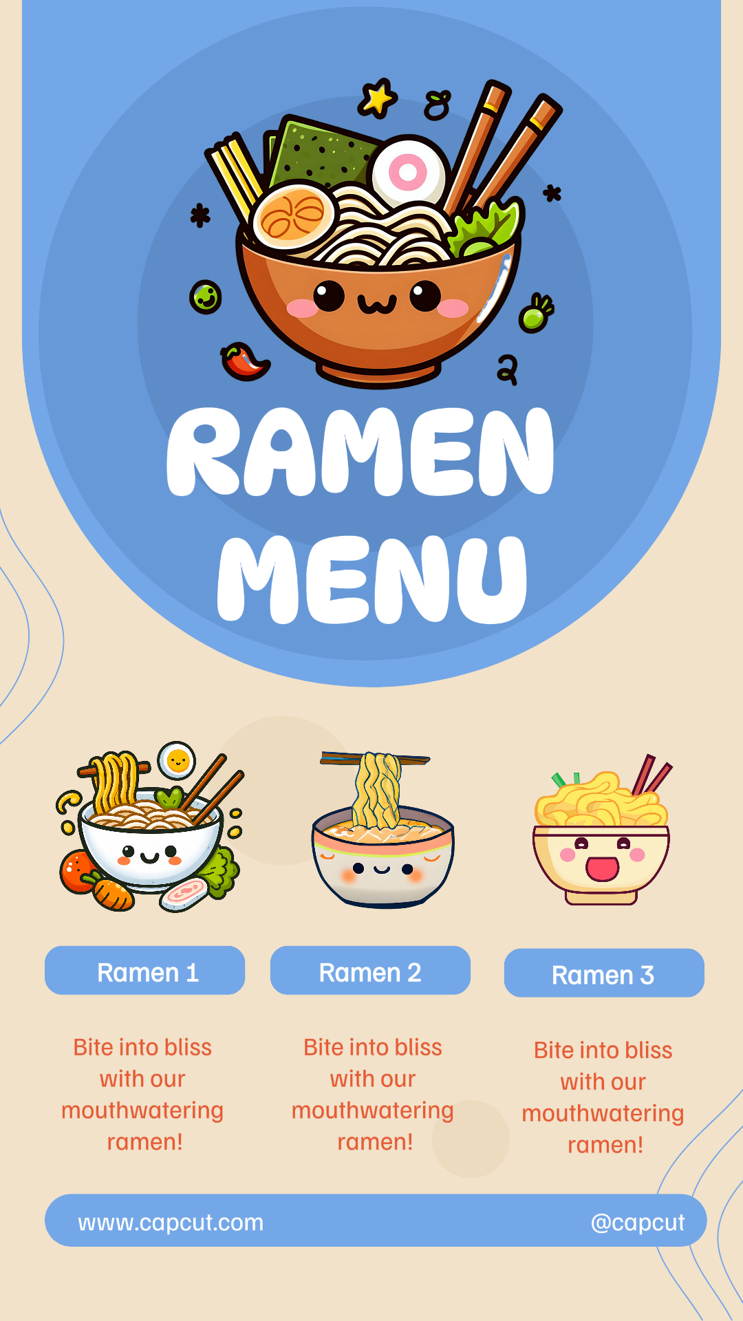 Food New Menu List Illustration Instagram Story