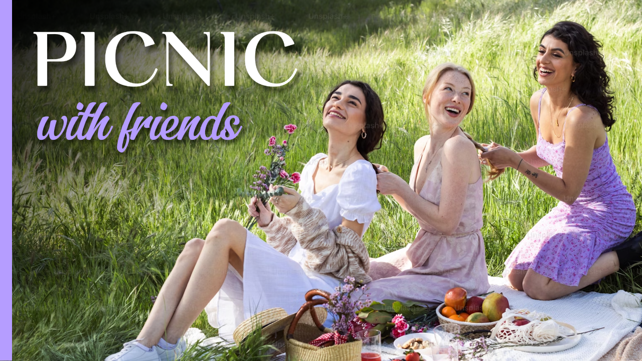 Youtube Thumbnail - Vlog - Picknick mit Freunden