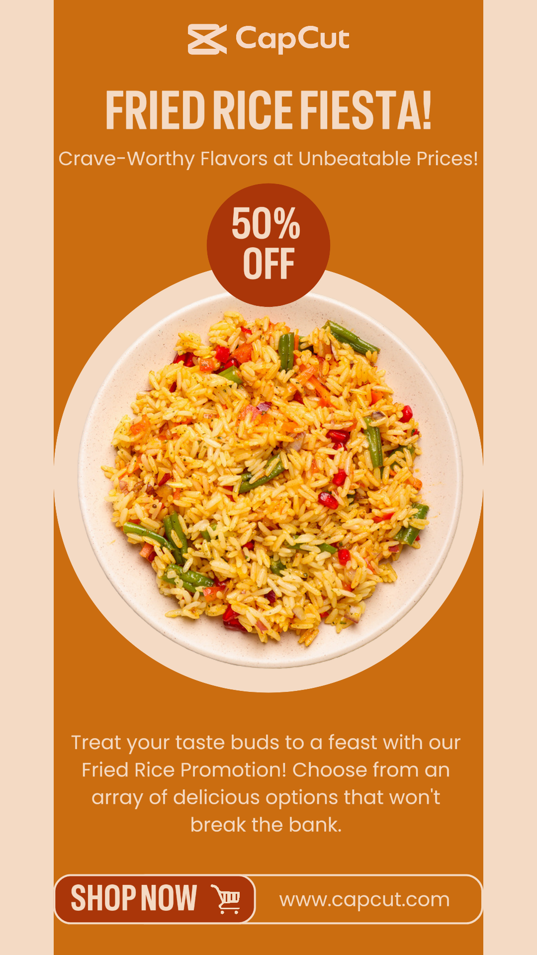 Fried Rice Fiesta Food Promotion Instagram Story