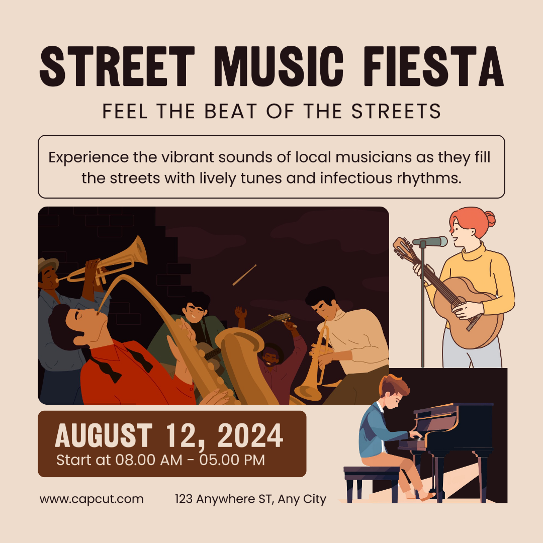 Unterhaltung Street Music Fiesta Instagram Post