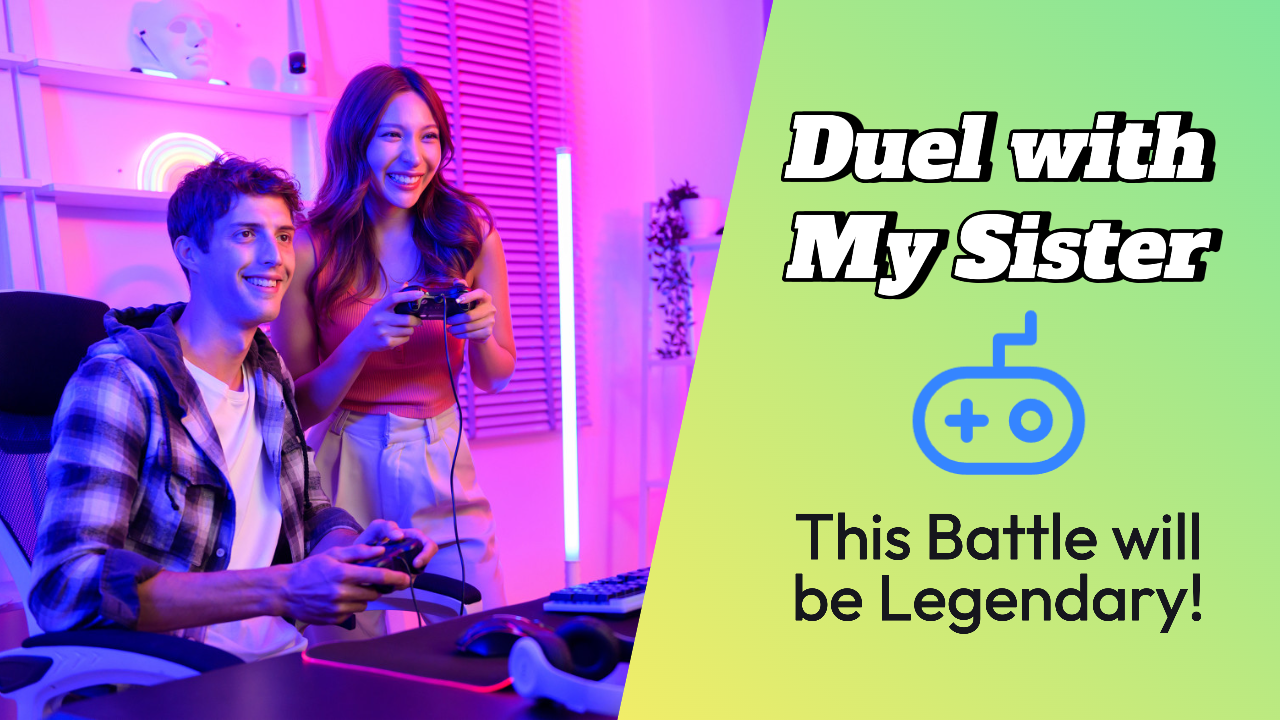 Vignette YouTube - Jeu Duel avec ma sœur