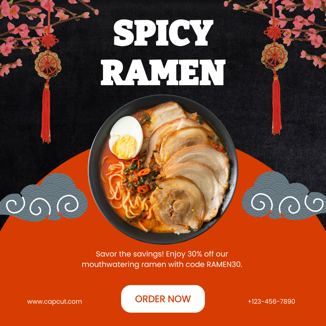 Food Promotion Japanese Restaurant Instagram Post