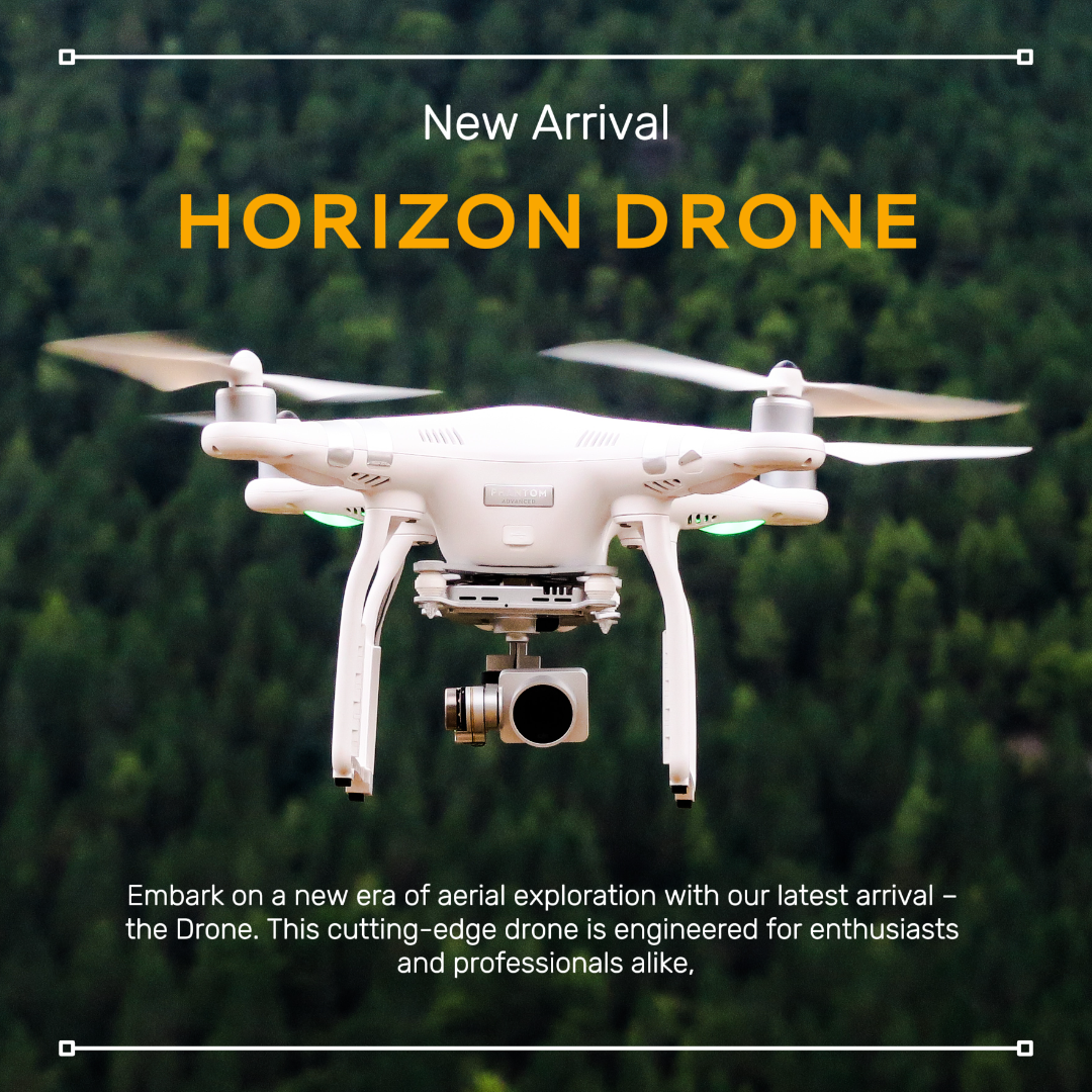 E-Commerce Drone Product Display Minimalist