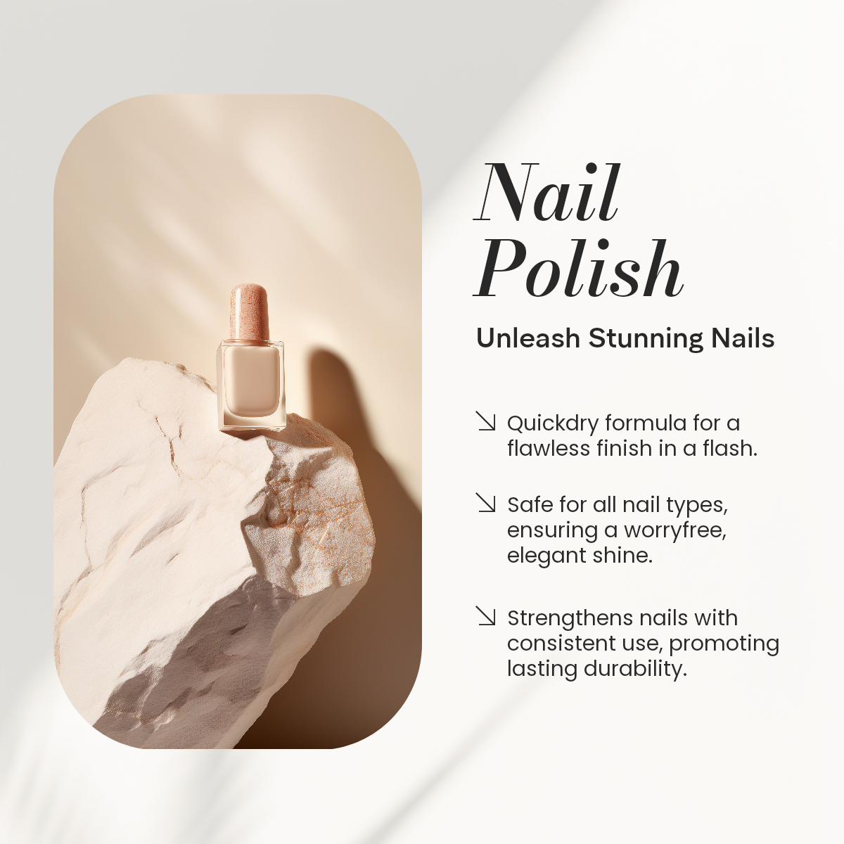 Beauté et soins personnels Présentoir du produit Présentation détaillée