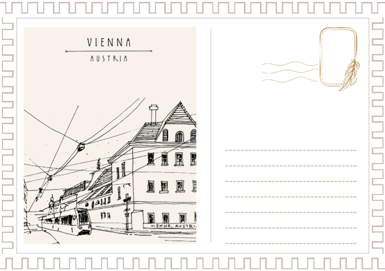 Carte postale non marketing carte postale vintage de la vieille ville