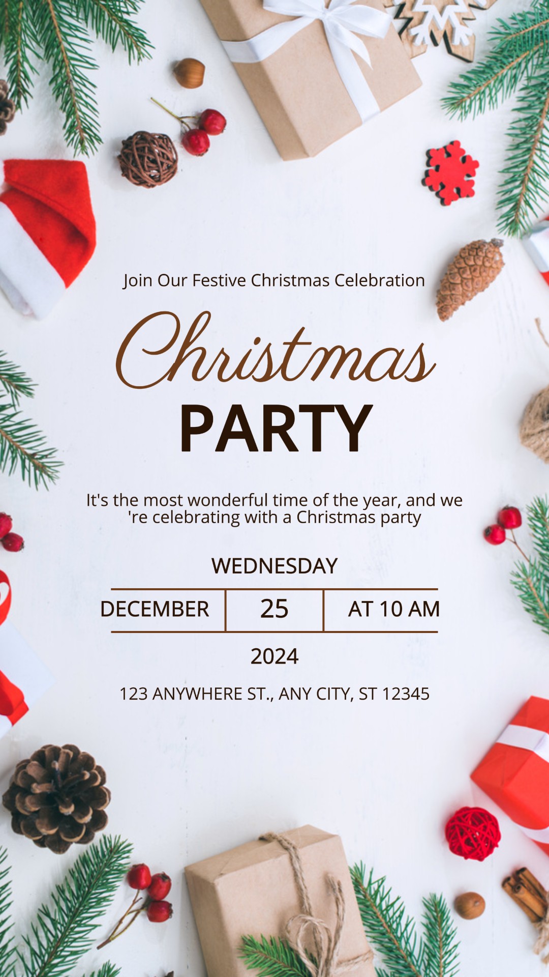 Convite de Festa de Natal História do Instagram