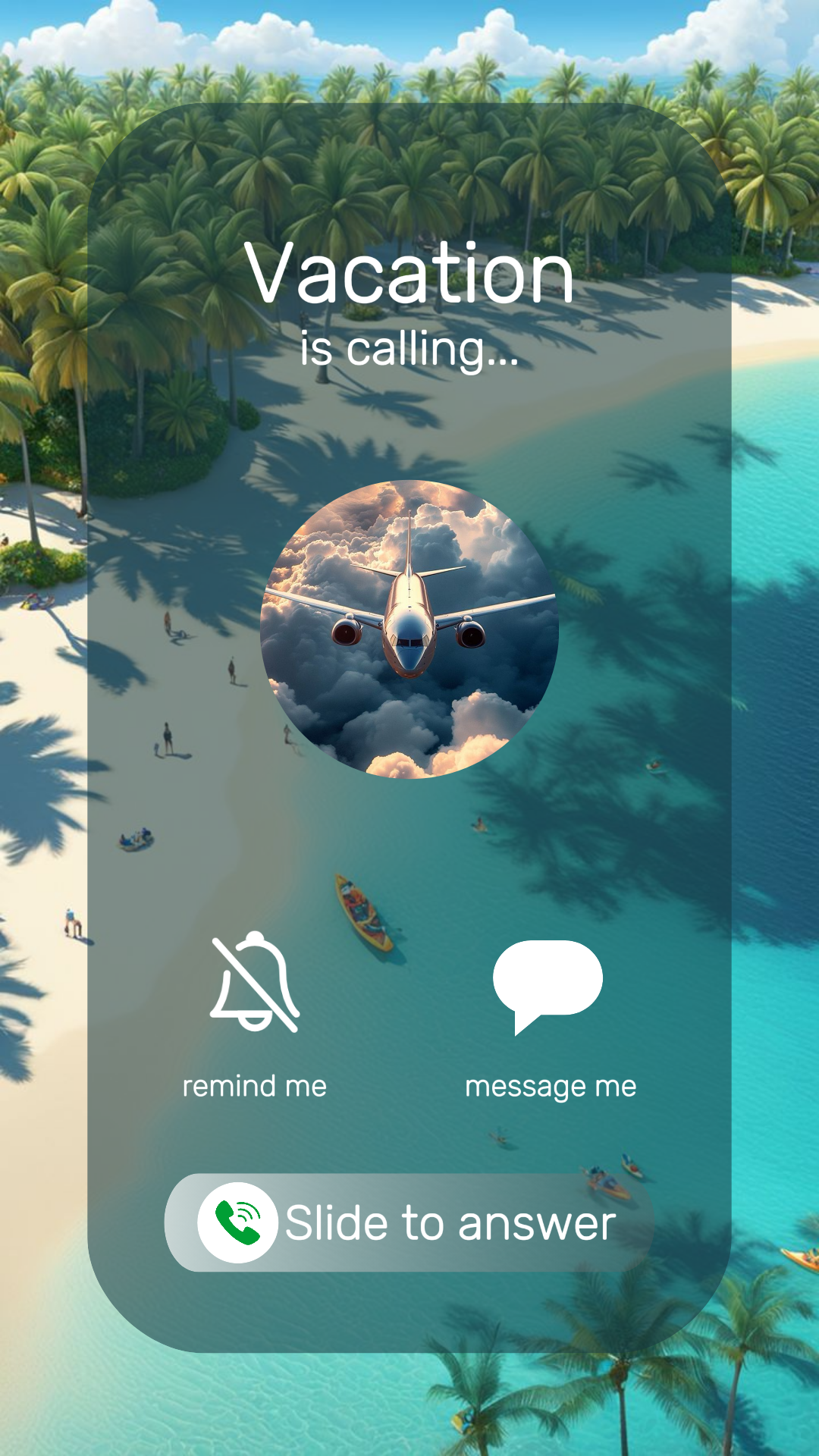 Affiche créative de voyage Instagram Story Vacation appelle