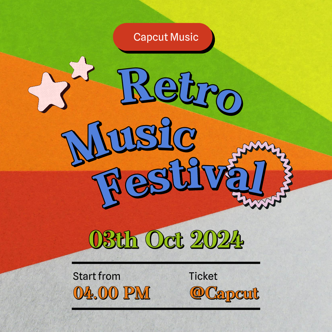 Entretenimento Festival de Música Instagram Post Color