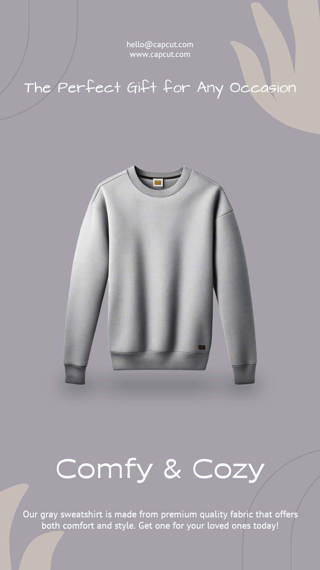 Presente de roupas e sapatos