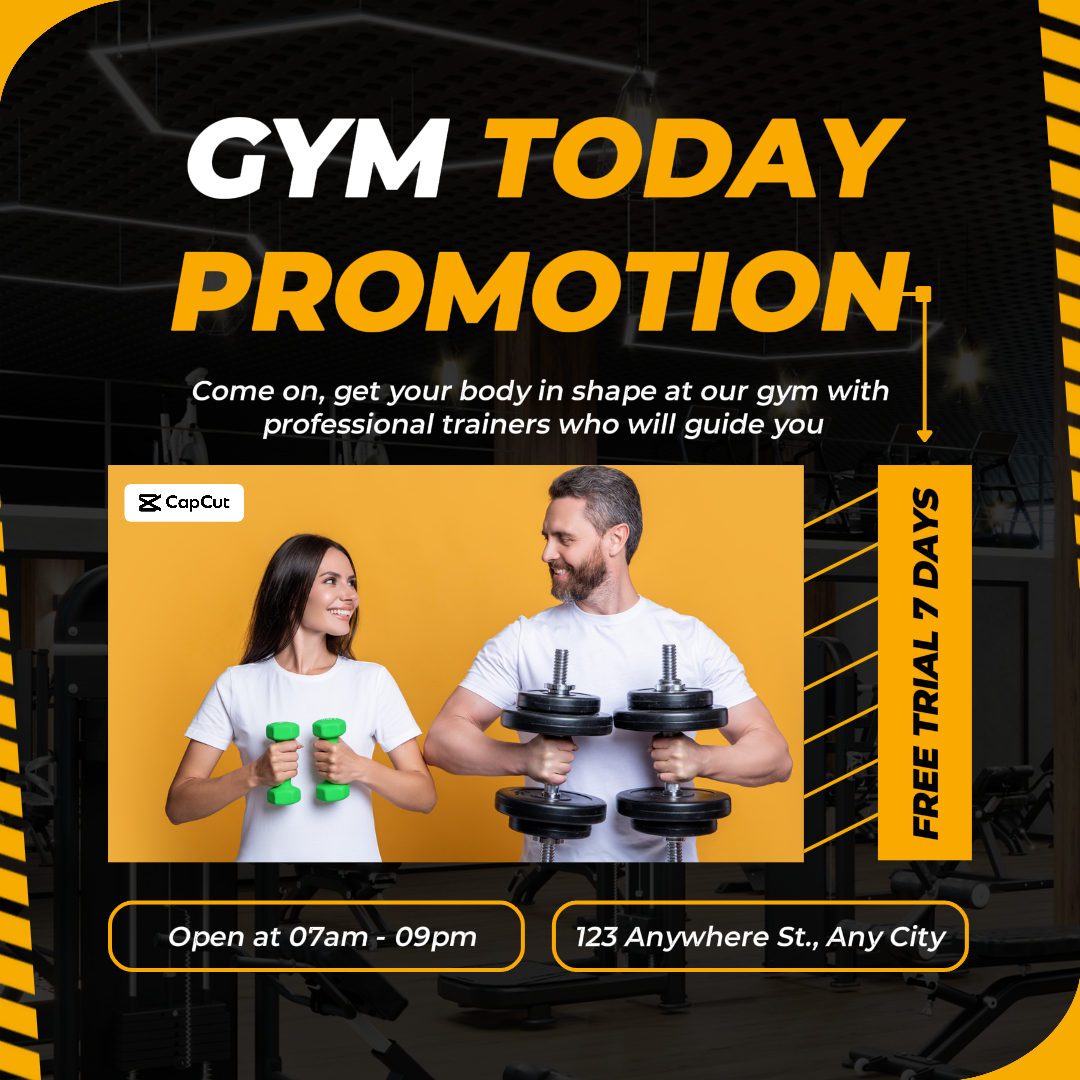 Exercício e fitness - Marketing Poster Promoção Instagram Feed