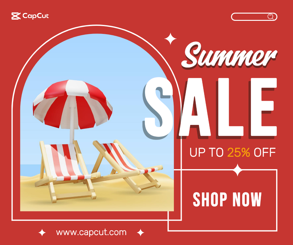Summer sale - Marketing poster Facebook Post
