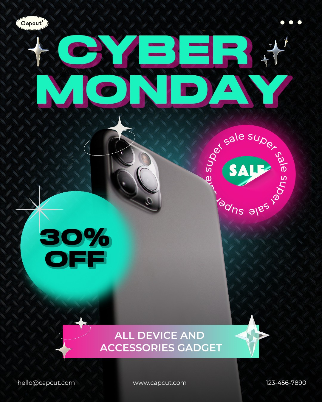 Rosa Oscuro Tosca Cyber Monday Teléfono Gadget Promoción Instagram Potrait