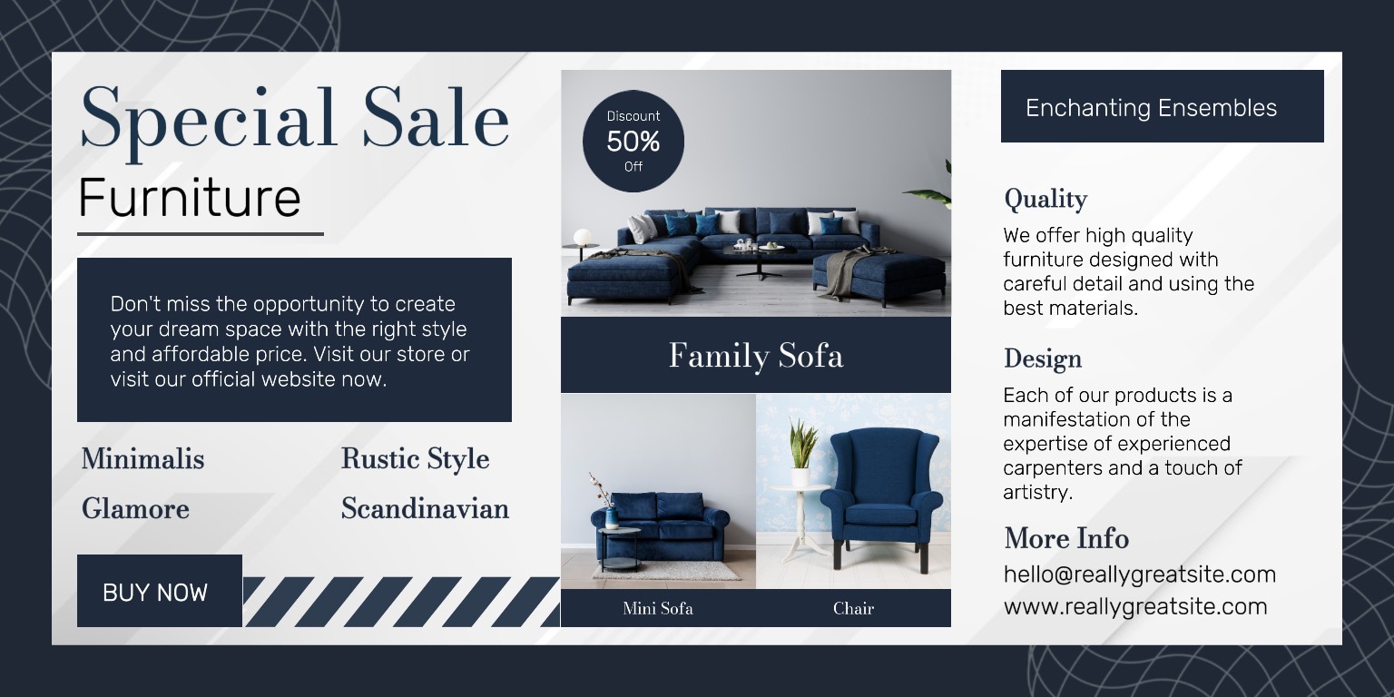 Bannière de l'entreprise Linkedln Promotion de meubles