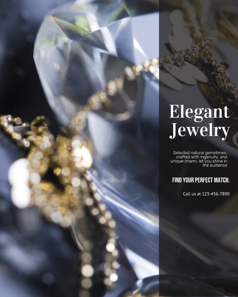 Exhibición de productos de joyería y accesorios