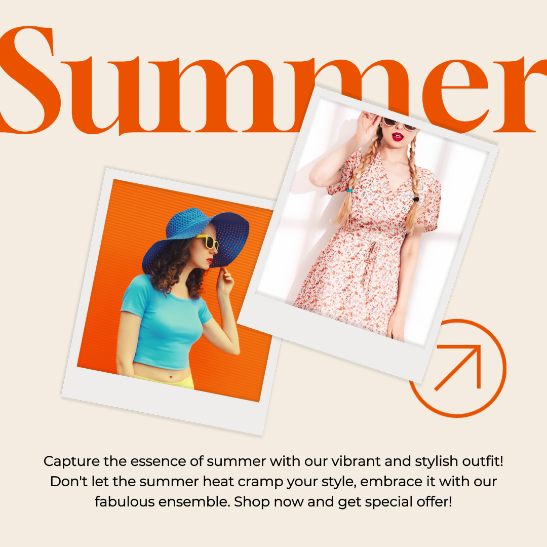 Clothing Marketing Poster Product Display Instagram Post Beige