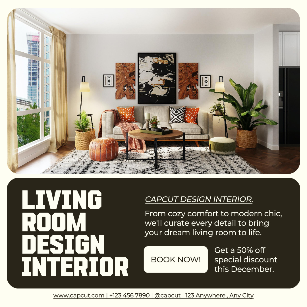 Layanan Interior Desain Ruang Tamu Posting Instagram