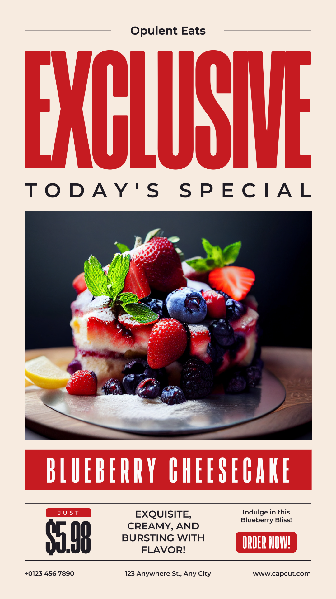 Food and Beverage Marketing Poster Promotion Instagram Story Modern Style