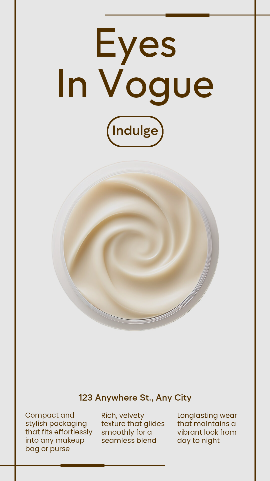 Belleza y cuidado personal Exhibición del producto Presentación detallada