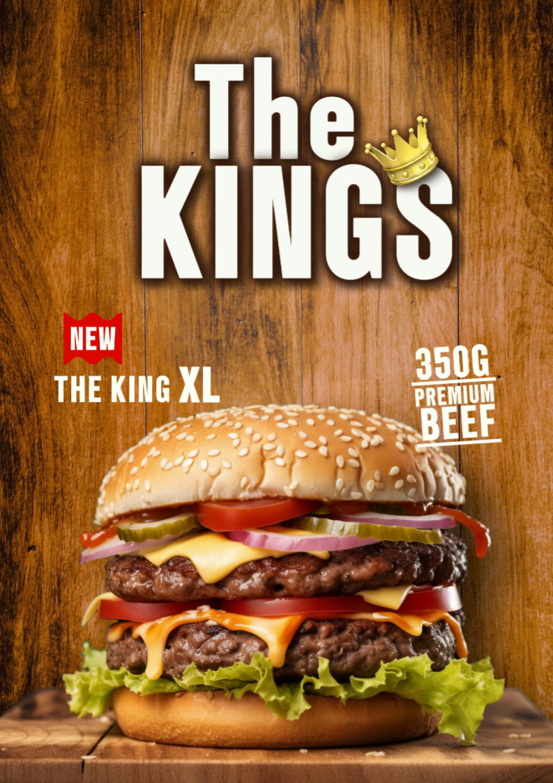 Le présentoir de produits King Burger