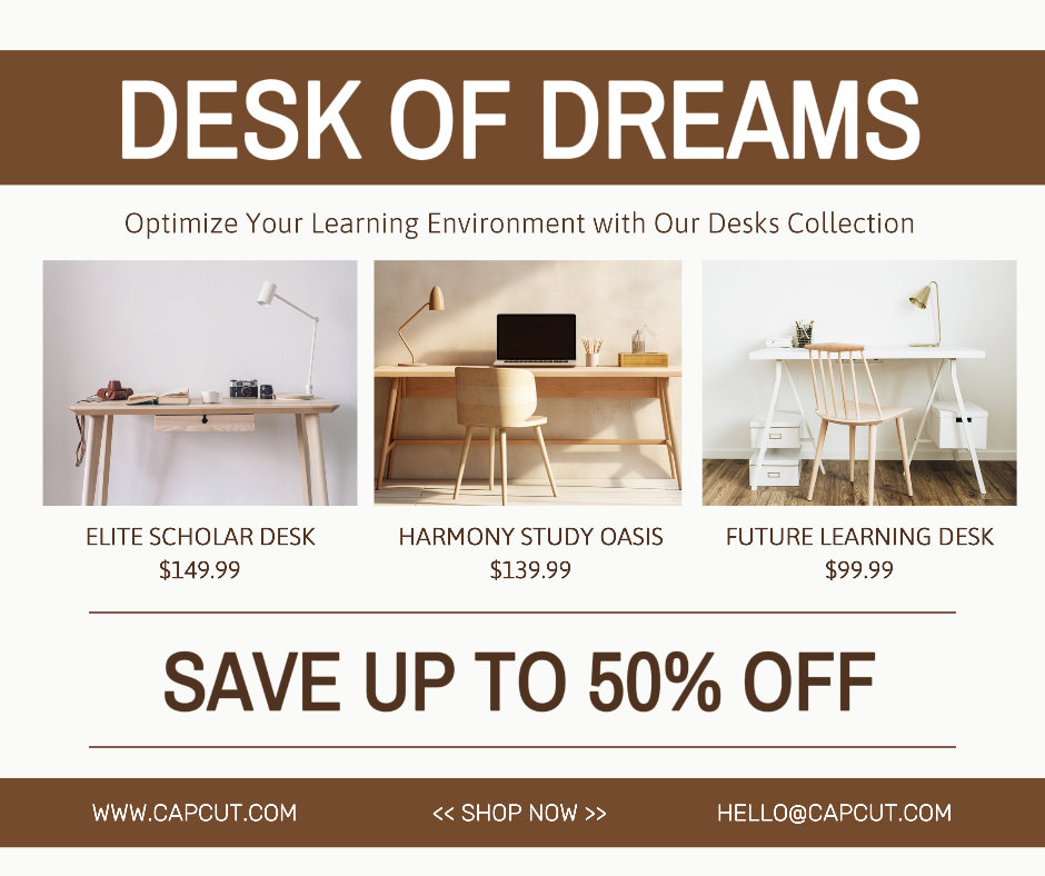 Study Desk Promotion Facebook Post