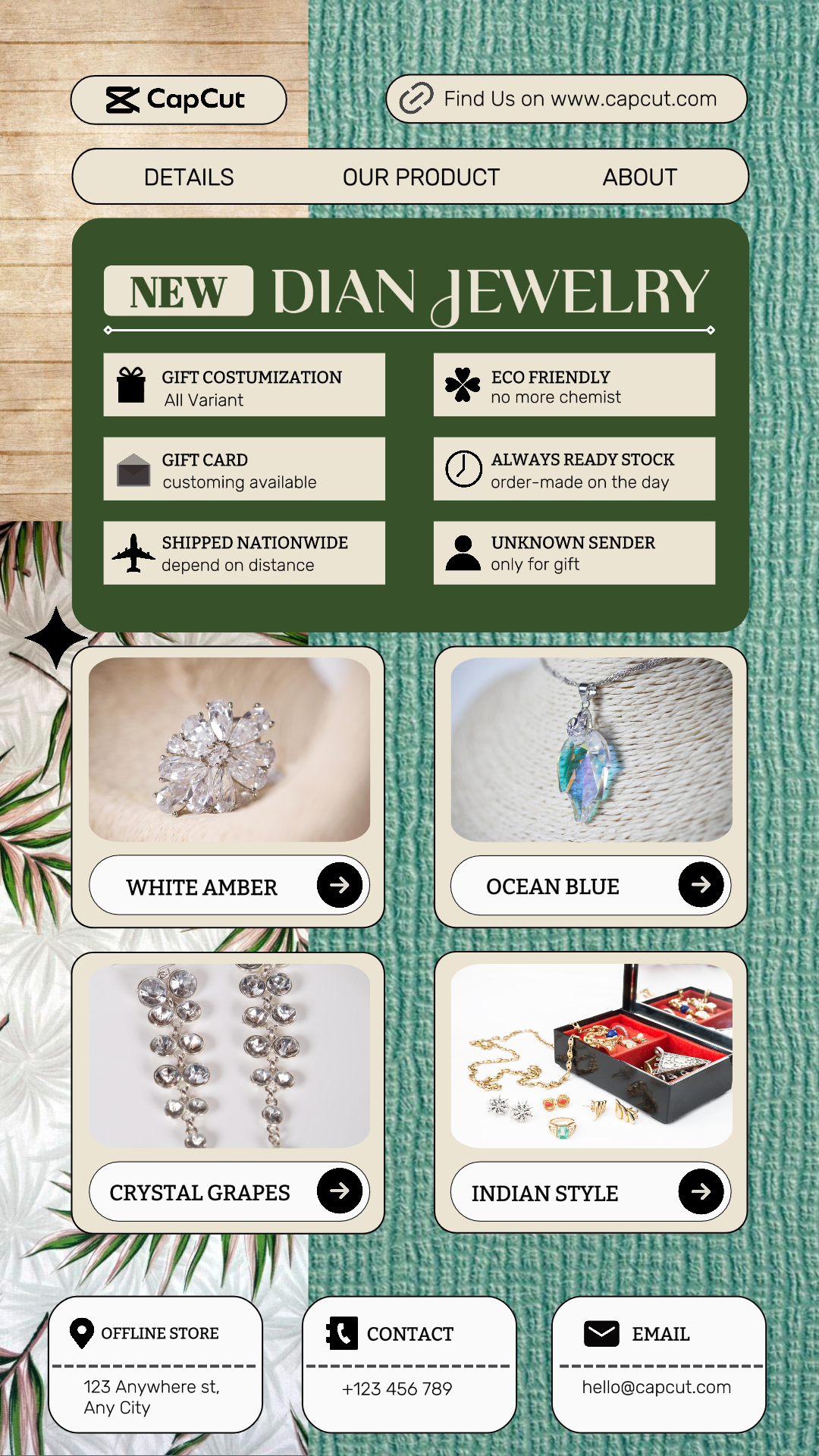 Commercial Info About Product Jewelry & Fashion