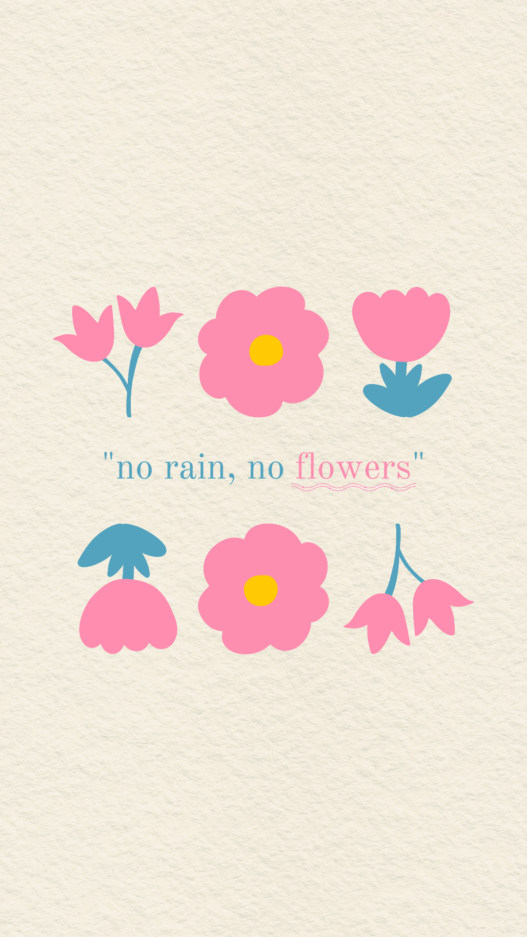 Wallpaper 9:16 flowers quote
