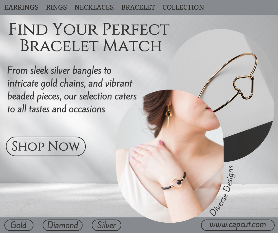 Joyas y accesorios - Cartel de marketing Pulsera perfecta Publicación de Facebook