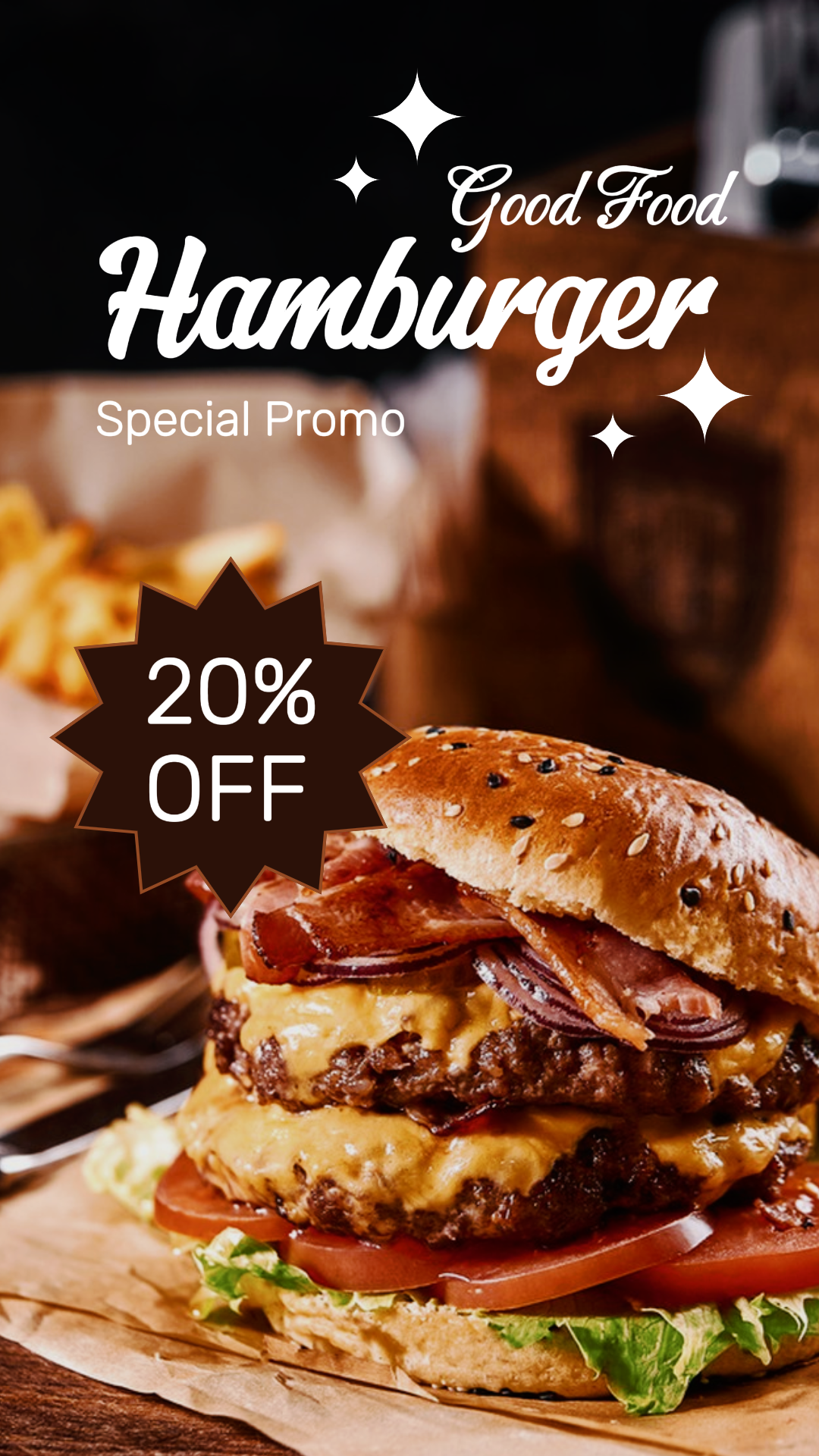 Tiktok Thumbnail Food Marketing Poster