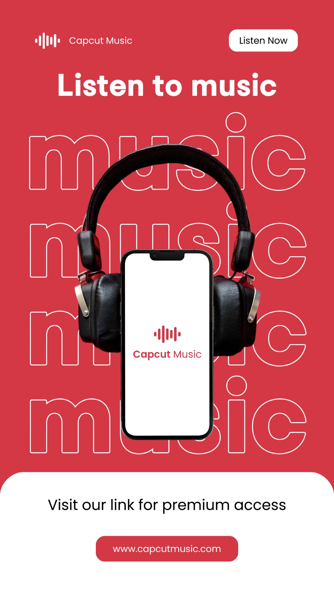 Promotion de la plateforme musicale Histoire Instagram