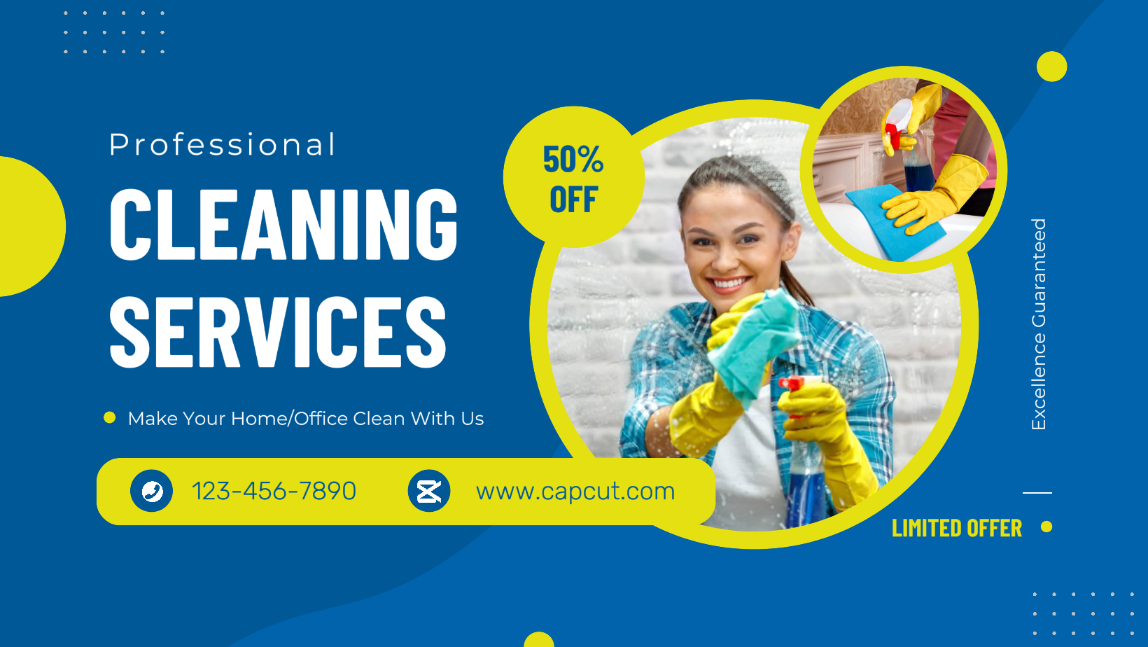 Reinigungsservice Rabattaktion Facebook Cover