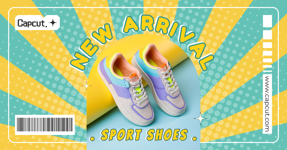 Poster Pemasaran Iklan Facebook Segera Hadir Pakaian dan Sepatu Iklan Facebook Gaya Komik