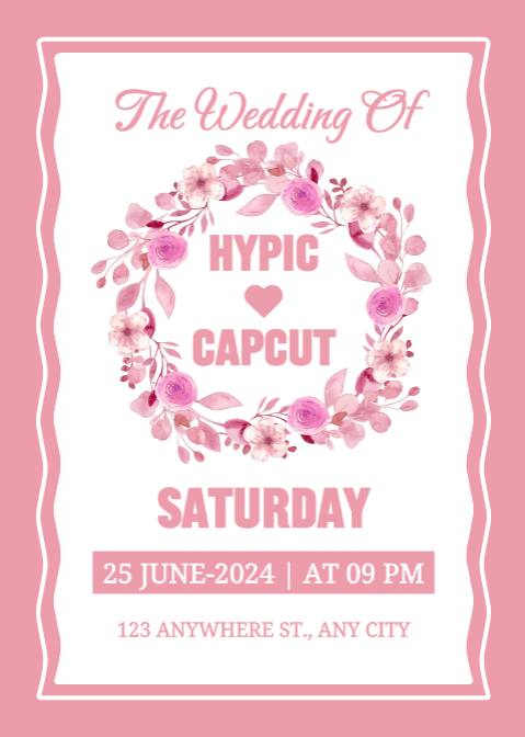 Invitation de mariage d'occasions personnelles non marketing