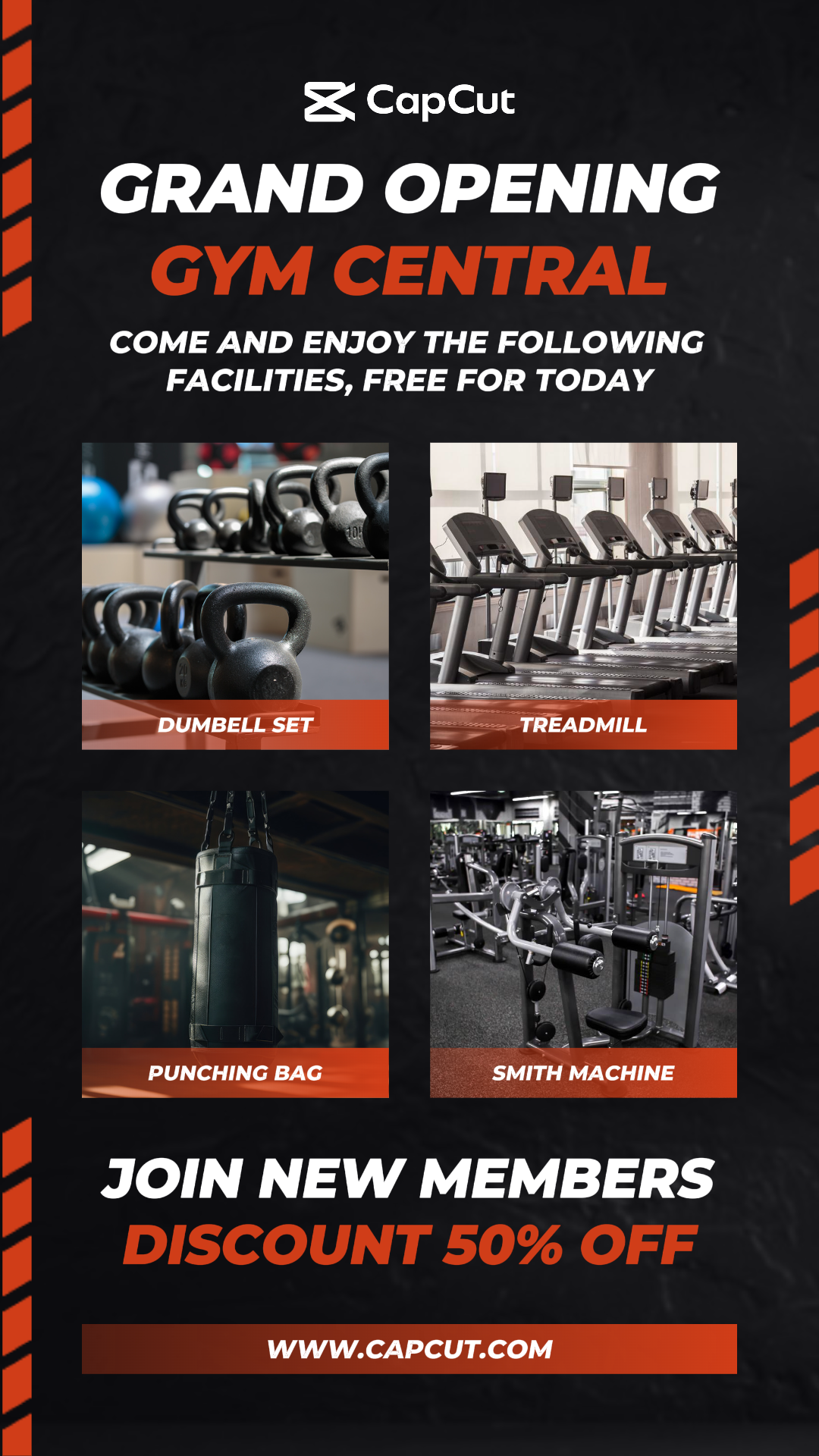 Grand Opening Gym Promosi Kisah Instagram